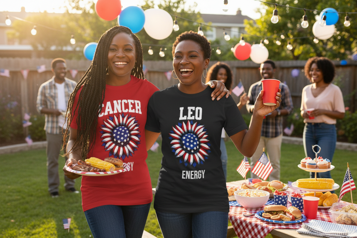 4th of July Zodiac Tees