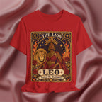 red Leo zodiac tarot card shirt