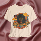 Soft cream t-shirt with 'Sagittarius Energy' design