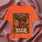 orange Leo zodiac tarot card shirt