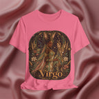 Pink t-shirt with Virgo zodiac design