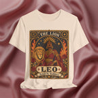 soft cream Leo zodiac tarot card shirt