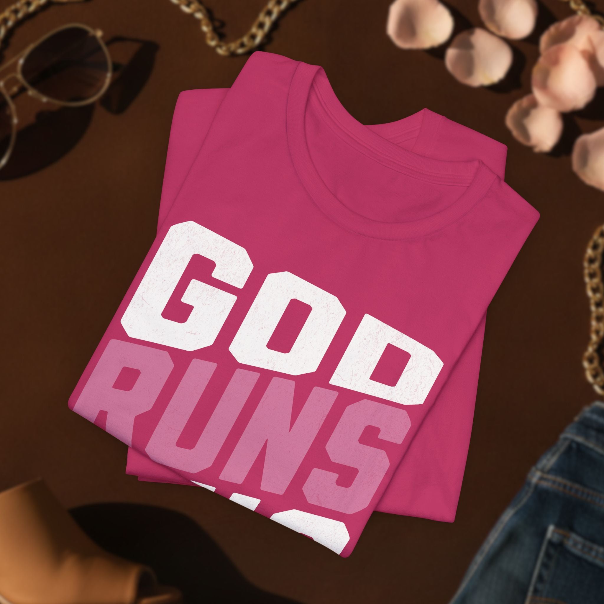 God Runs This Faith Tee